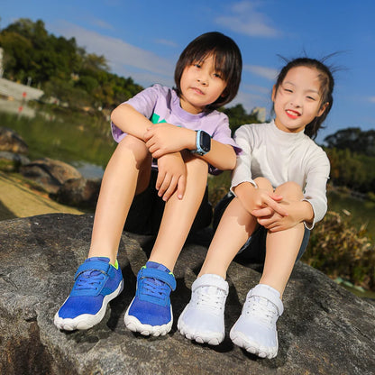 Zapatos descalzos para niños, zapatillas de deporte para niños y niñas, zapatos con abertura natural, zapatillas minimalistas con punta ancha, para niños pequeños, pequeños y grandes.