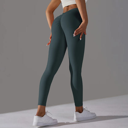 Women Seamless Solid Leggings Knitted High Waist Sports Leggings Fashion Hip Lifting Running Yoga Sport Gym Tights Pantalones
