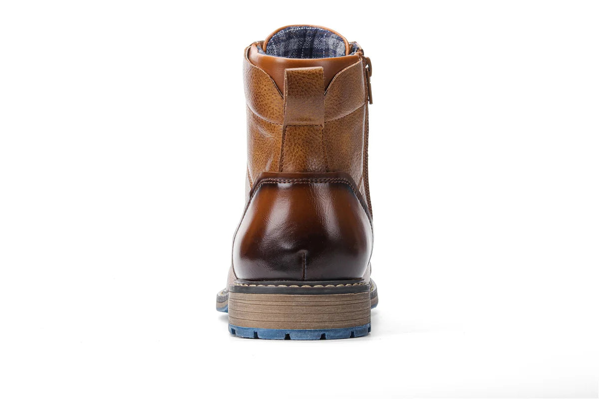 Botas retro para hombre, talla 7-13, moda 2023, cómodas botas de cuero para primavera.