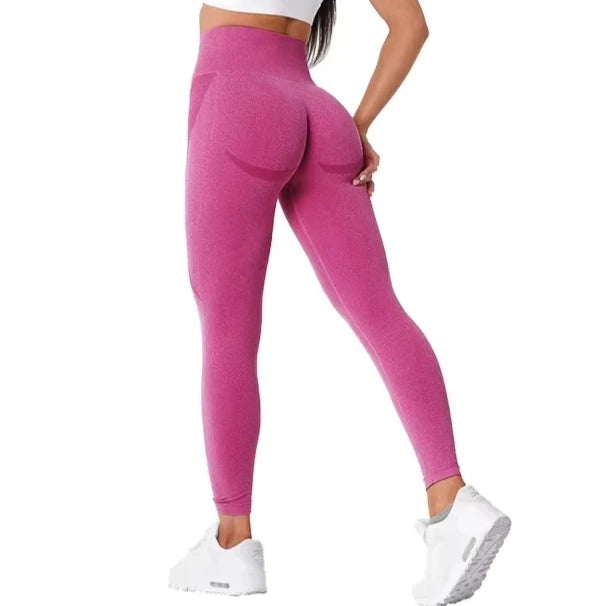 Nuevas mallas deportivas sin costuras con estampado moteado de contorno para mujer, suaves, para entrenamiento, fitness, yoga, cintura alta, ropa de gimnasio.