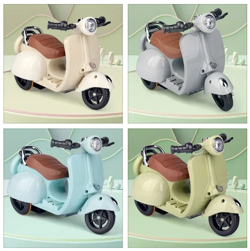 Regalos de cumpleaños para niños, juguetes con luces y música, minimotos eléctricas, accesorios para muñecas, divertidos y lindos accesorios para muñecas.
