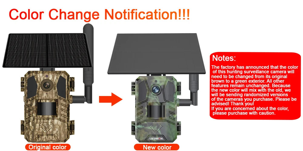 1/2 cámara de rastreo celular UCon 4G 2K con energía solar, activación por movimiento (0,2 s), visión nocturna.