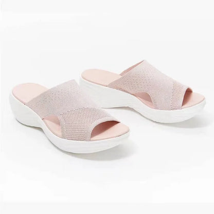 Sandalias de verano para mujer, zapatos de cuña a la moda para mujer, sandalias de punta abierta, sandalias elegantes para mujer, calzado femenino