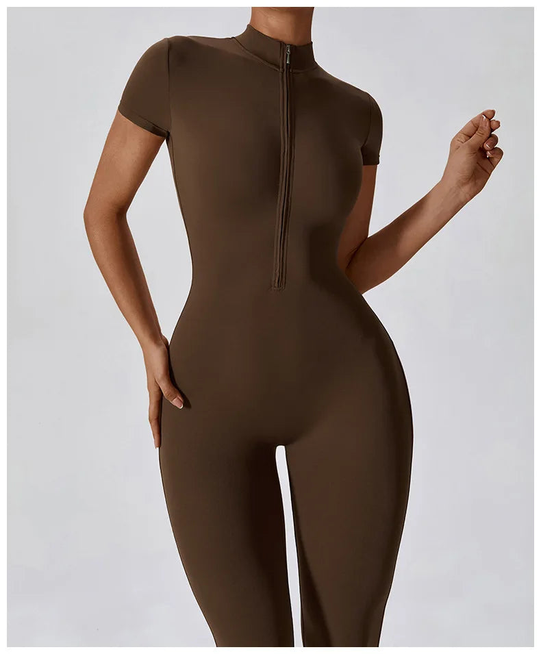 Conjunto de yoga de verano para mujer, ropa deportiva para entrenamiento, mono de gimnasio, mono deportivo siamés para mujer