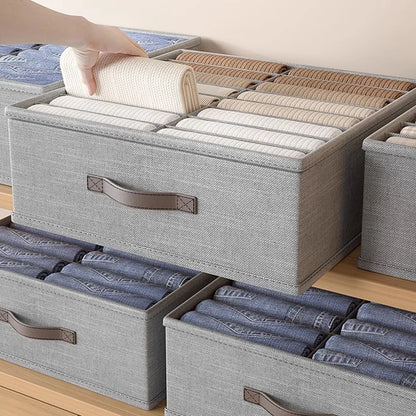 Organizador de ropa para guardarropa, suéter, camisetas, pantalones gruesos, ropa interior y calcetines para el hogar.