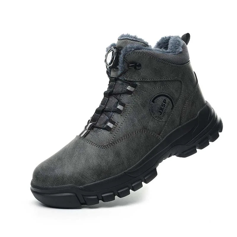 Botas altas unisex antigolpes y antipinchazos con puntera de acero más ancha, cierre de Kevlar, elástico y aptas para otoño e invierno. Fabricadas con Kevlar estándar europeo.