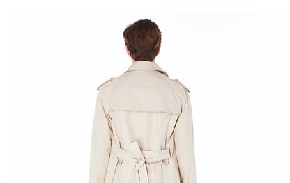 Super long windbreaker down liner  weatherproof men's trench coat British trend black trench coat men's casual coat