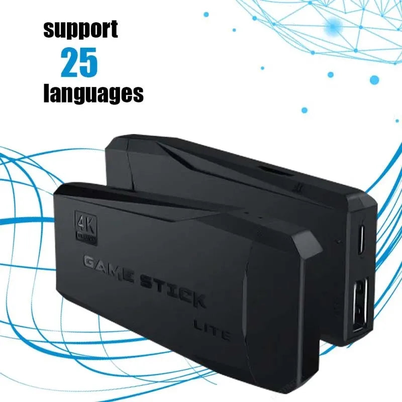 Consola de videojuegos con 20.000 juegos integrados, mando inalámbrico, TV Game Stick 4K HD, minireproductor de juegos portátil retro