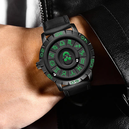 Nuevo reloj de lujo para hombre de la marca original FOXBOX, a la moda, con calavera, puntero deslizante, fuerza magnética, impermeable, de cuarzo.