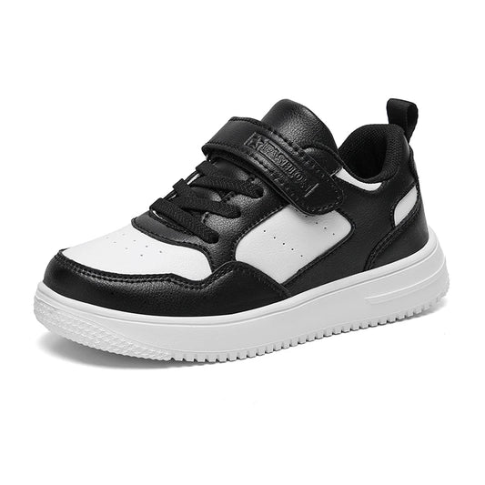 Zapatillas deportivas blancas de moda para niños 2025, calzado deportivo informal para niños y niñas, antideslizantes, para exteriores, cómodas para caminar.