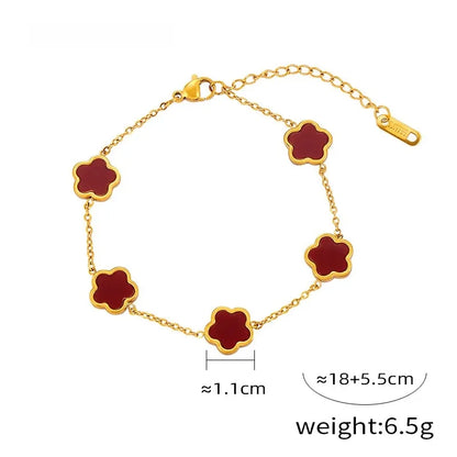 Conjunto de joyería con accesorios rústicos de flores de acero de titanio y concha blanca, pendientes de acrílico y collar sencillo.