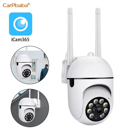 Cámara IP inteligente iCam365 para exteriores, seguridad para el hogar, vigilancia CCTV con WIFI, visión nocturna a color, audio bidireccional HD inalámbrico 1080P