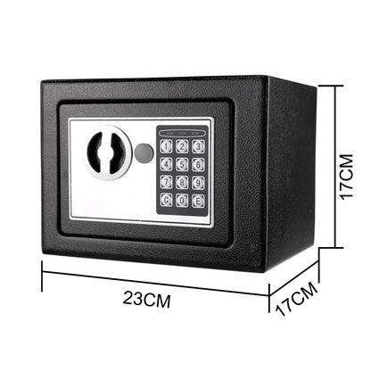 Caja de seguridad con cerradura electrónica digital con teclado, totalmente de acero, para el hogar y la oficina.