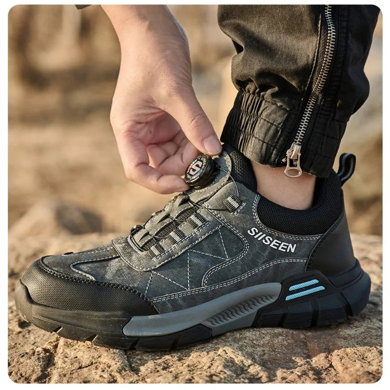 Nuevos zapatos de seguridad para hombre, zapatos de trabajo resistentes a perforaciones, calzado de protección para hombre, botas de trabajo resistentes al desgaste, botas tácticas.