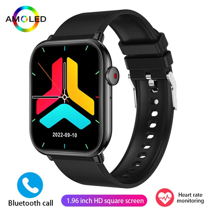 Nuevo reloj inteligente AMOLED para mujer, para hombre, con control de temperatura corporal, deportivo, fitness, resistente al agua, Bluetooth, llamadas, reloj inteligente digital para mujer.