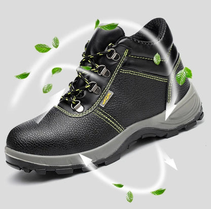 Work Safety Shoes Men Waterproof Slip On Male Breathable Work Steel Toe Shoes Electrical Insulation Construction Sneakers