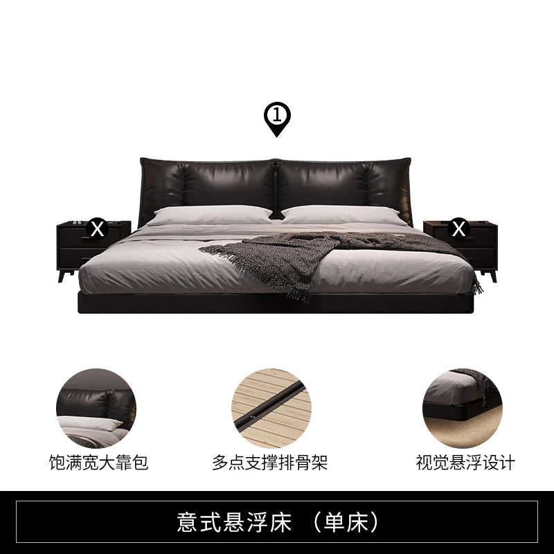 Cama de masaje para dormir de hospital, dormitorio, cama doble para niños, cama moderna, caja fuerte de cuero, suite matrimonial, muebles de salón