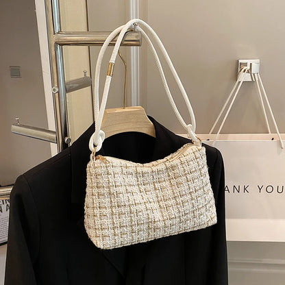 Bolso de hombro de invierno para mujer, bolso de mano con cremallera, bolso de mano informal de moda, bolso cruzado