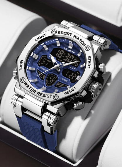 Relojes militares de lujo para hombre LIGE 2024, marca superior, resistentes al agua 5 bar, deportivos, de cuarzo con LED, para hombre, Relogio Masculino.