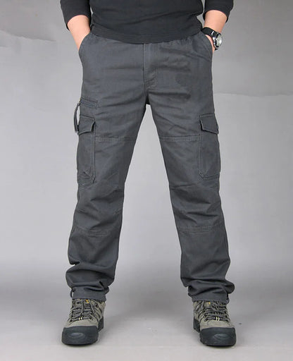 2025 New Autumn Cargo Pants Men Fashion Military Outdoors Man Trousers Long Warm Tactical Cotton Khaki Cargo Pants For Man