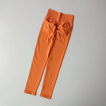 Pantalones de yoga deportivos sin costuras de cintura alta, leggings deportivos para levantar caderas, gimnasio, correr, de secado rápido, ajustados.