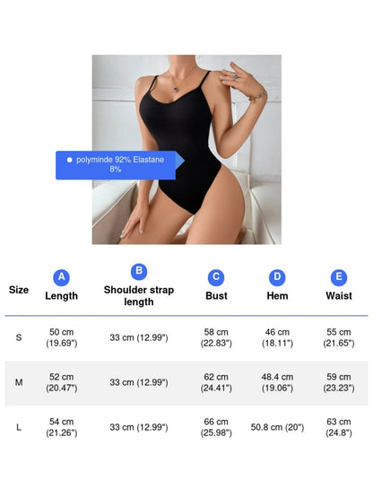 Traje de baño elegante retro negro de una pieza para mujer, sin espalda, de alta elasticidad y con escote redondo.