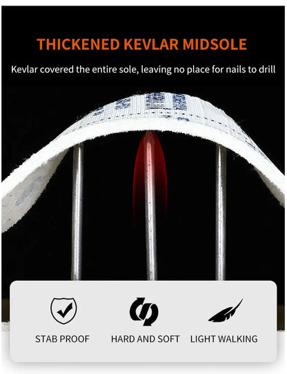Botas de trabajo con hebilla giratoria, zapatos de seguridad con punta de acero, zapatos de seguridad transpirables para hombre, zapatos indestructibles de marca, zapatos de trabajo a prueba de pinchazos.