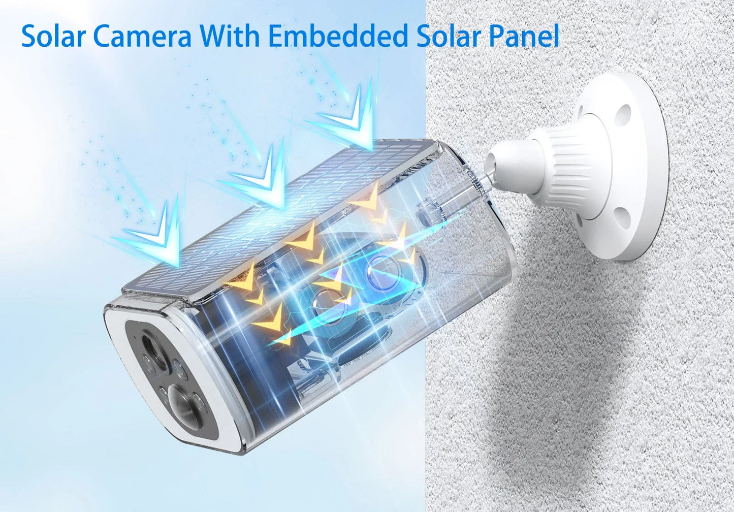 Cámara solar inalámbrica Tuya de 5 MP con wifi, alimentada por batería, para exteriores, 2K, IP66, con sensor PIR, para videovigilancia y seguridad tipo bala.