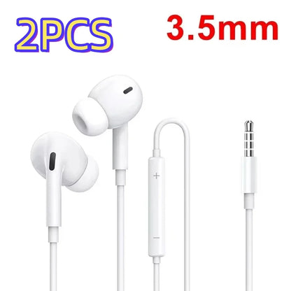 Auriculares originales con cable Bluetooth para Apple iPhone 14 Pro Max 13 12 11 X XS XR 8 7 6 Plus, accesorios para teléfono