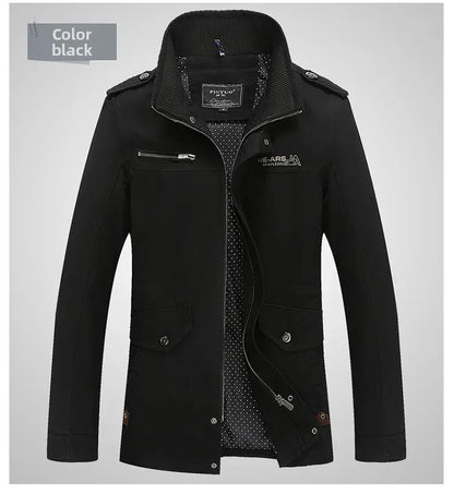 Chaqueta informal de algodón puro lavado para hombre, estilo primavera/otoño, ligera, cortavientos juvenil y a la moda. Abrigo ligero de verano.