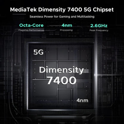 Teléfono resistente DOOGEE S200 Ultra 5G con IA, 48 GB + 1 TB, pantalla trasera de 1,34" con efecto de luz, procesador Dimensity 7400, batería de 11000 mAh, carga rápida de 66 W, NFC, WiFi 6E.