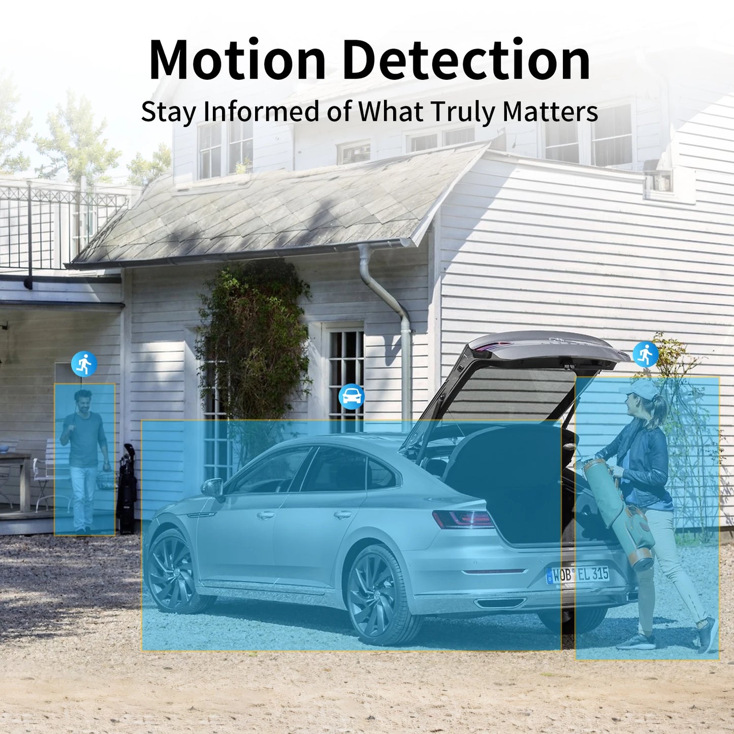 Kit de cámara ARCCTV de 4 MP con batería solar y wifi, sistema de vigilancia y alarma con sirena y detección humanoide, para exteriores.