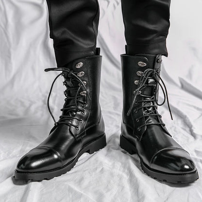 Botas de hombre estilo americano 2024 Marca de moda Botines cómodos para hombre