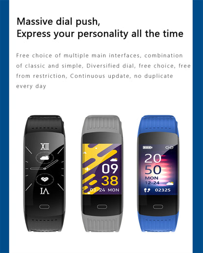 FOXBOX 2025 - Pulsera inteligente para hombre y mujer, resistente al agua, compatible con todos los smartphones, compatible con fitness y deportes, ideal para parejas, LIGE