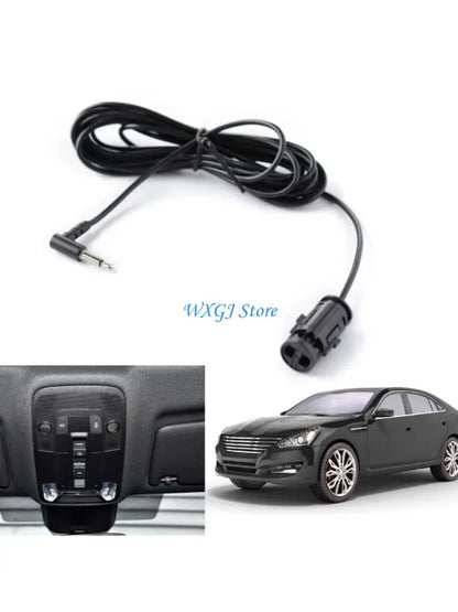 Micrófono con cancelación de ruido 37JE con conector de 3,5 mm para sonido estéreo de coche y reuniones en casa.