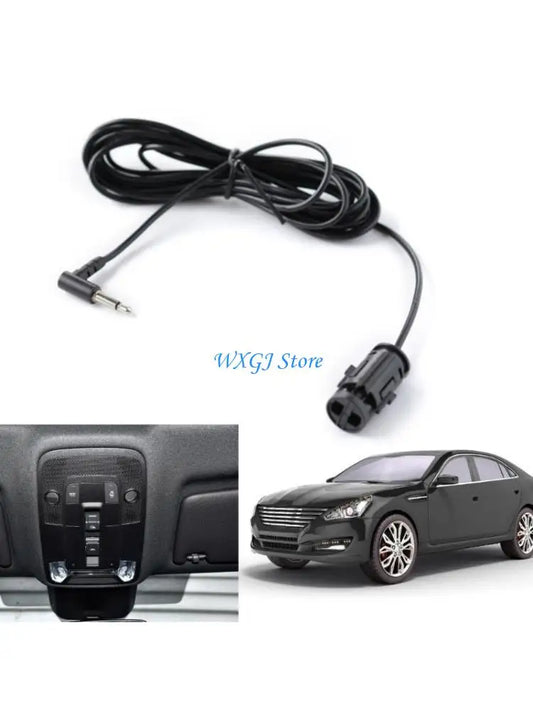 Micrófono con cancelación de ruido 37JE con conector de 3,5 mm para sonido estéreo de coche y reuniones en casa.