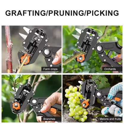Herramientas de jardinería Tijeras de podar profesionales para agricultura Tijeras de injerto Tijeras de vacunación para árboles frutales Cuchillo de corte de poda