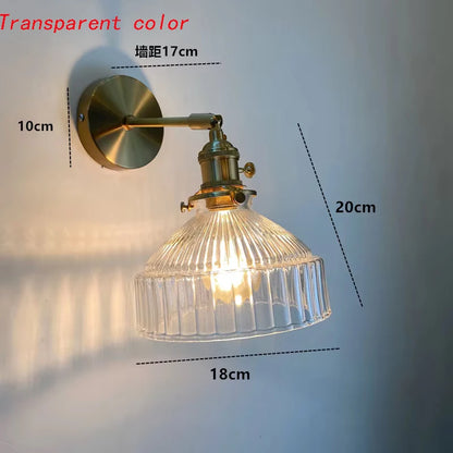 Iluminación para sala de estar, decoración de pared, personalidad nórdica, arte de vidrio verde, aire fresco transparente, espejo de pasillo, faro, faro para dormitorio