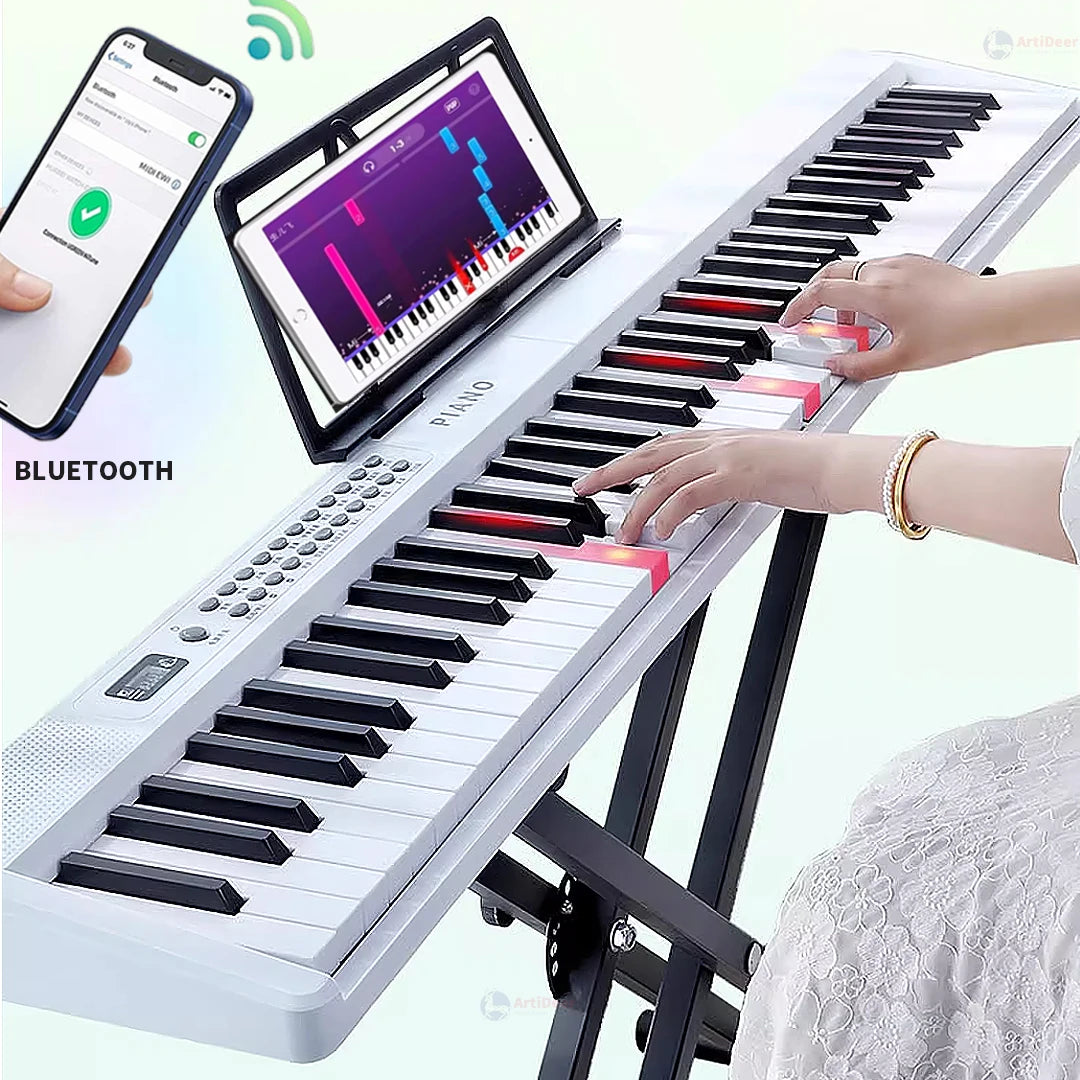 Nuevo piano plegable de 88 teclas, teclado musical MIDI, instrumento musical profesional para niños, sintetizador electrónico portátil para adultos.