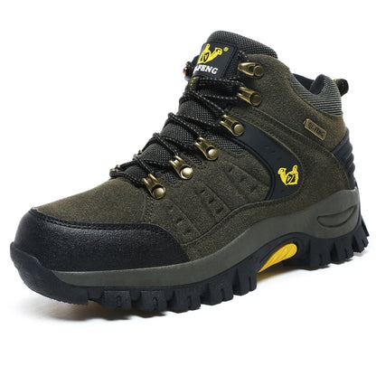 Botines clásicos de moda para hombre, resistentes al desgaste, de ante de vaca, cómodos, para caminar, tácticos