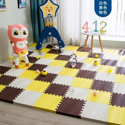 Alfombra deportiva entrelazada para niños, antideslizante, de espuma EVA, suave, para dormitorio de bebé