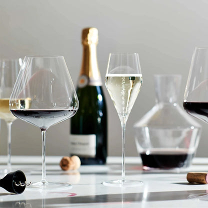 Copa de vino de cristal para banquetes de lujo estilo Zalto de JINYOUJIA, hecha a mano, extremadamente fina, artesanía magistral, copa clásica perfecta e impecable