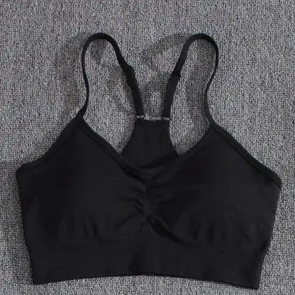 Conjuntos de dos piezas para mujer, pantalones cortos color melocotón, chándal femenino, conjunto de gimnasio, pantalones cortos de fitness con cuello halter, sujetador push up de verano