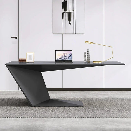 Escritorio de oficina creativo de recepción, computadora de trabajo, mesa nórdica, escritorio ejecutivo minimalista, estación de trabajo, muebles de moda Tavolino