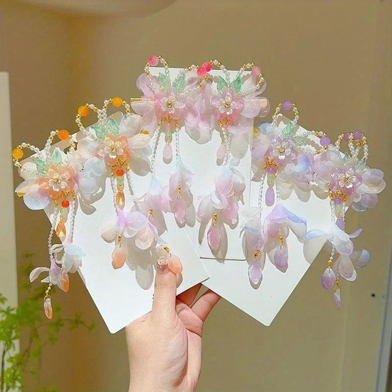 Accesorios para niños, accesorios para el cabello de fiesta de princesas, regalo cultural infantil, accesorios para el cabello de niña, horquillas y pinzas para el cabello
