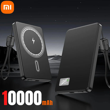 Batería externa portátil Xiaomi de 500.000 mAh, inalámbrica y magnética, PD22,5 W, carga rápida, compatible con Magsafe para iPhone y Samsung.