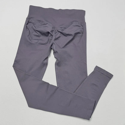 Pantalones de yoga VEQKING Scrunch Butt para mujer, leggings deportivos sin costuras, cintura baja, mallas de gimnasio, pantalones de entrenamiento cálidos de secado rápido para otoño.