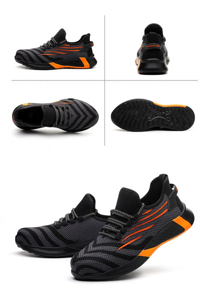 Zapatos de seguridad para hombre, zapatillas de trabajo antiperforación, calzado laboral indestructible, botas de trabajo ligeras para hombre, botas de seguridad.