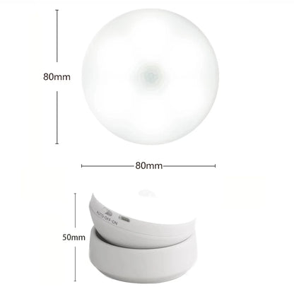 Luz nocturna LED con carga USB, sensor de movimiento inteligente para mesita de noche, armario, iluminación del hogar, lámpara LED