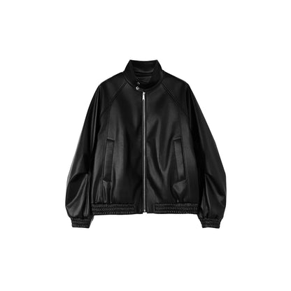 Chaqueta Roaringwild Bla Harington para hombre, de piel sintética, holgada, informal, de invierno, de fibra de poliéster, larga
